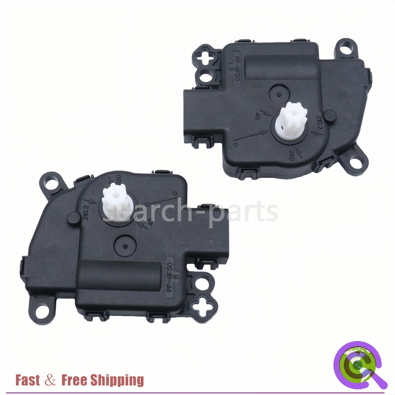 HVAC Air Door Actuator Pair Fits Chrysler 200 2011-2014 68018109AA 2-PC Set