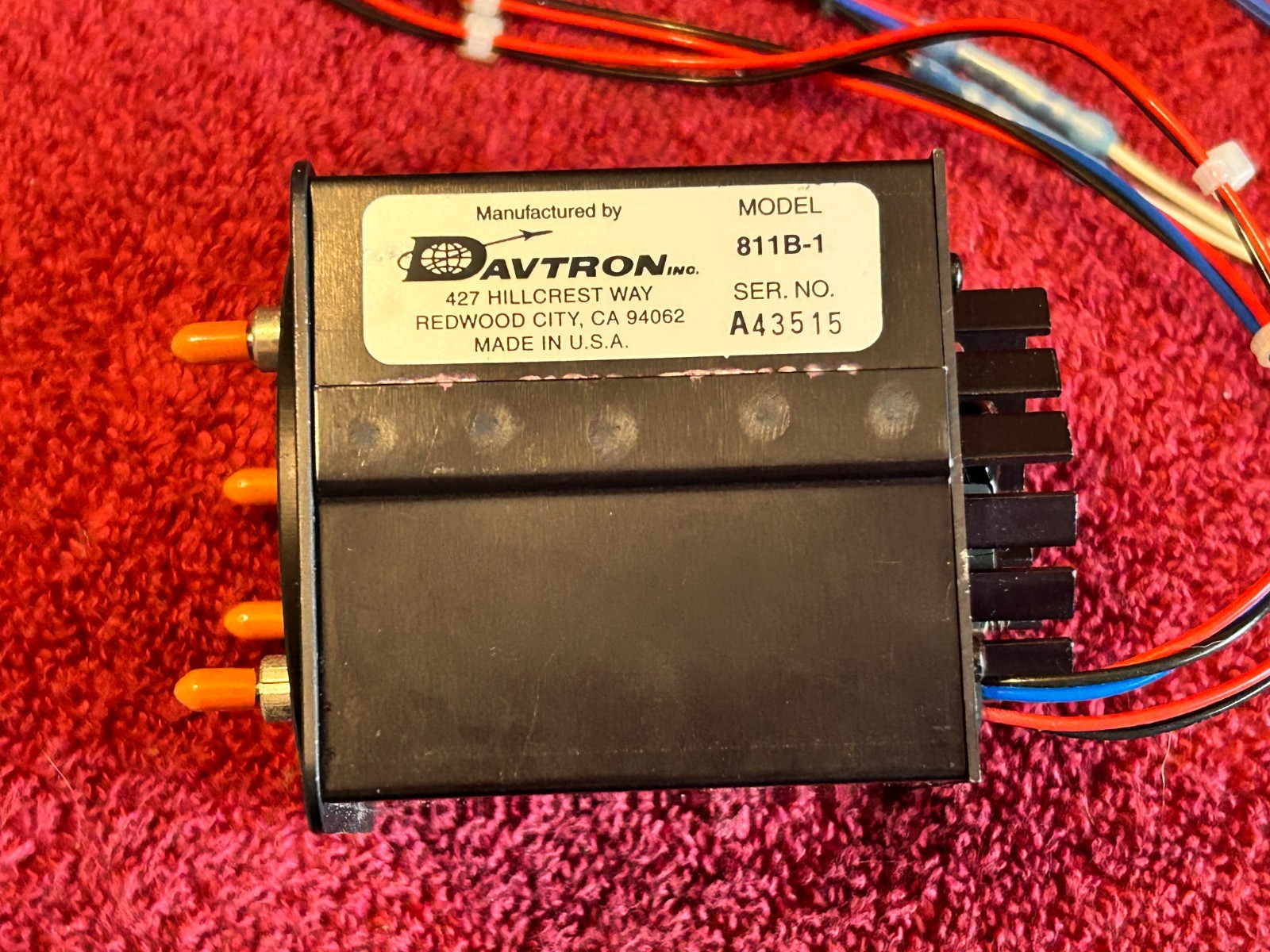 DAVTRON M811B-1 DIGITAL CLOCK 3 IN 1 CHRONOMETER 14 VOLT