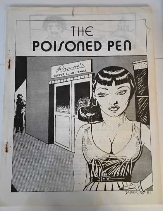 Vintage Fanzine The Poisoned Pen  Volume 5, Number 1, July 1982 Mysteries Crime