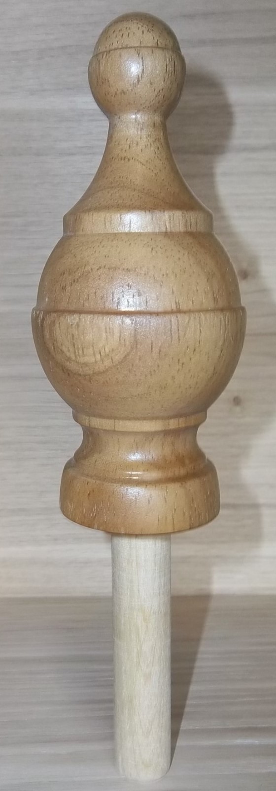 BED POST KNOBS, WOODEN, CLEAR COAT, LOT OF 4, HEADBOARD FOOTBOARD BEDROOM