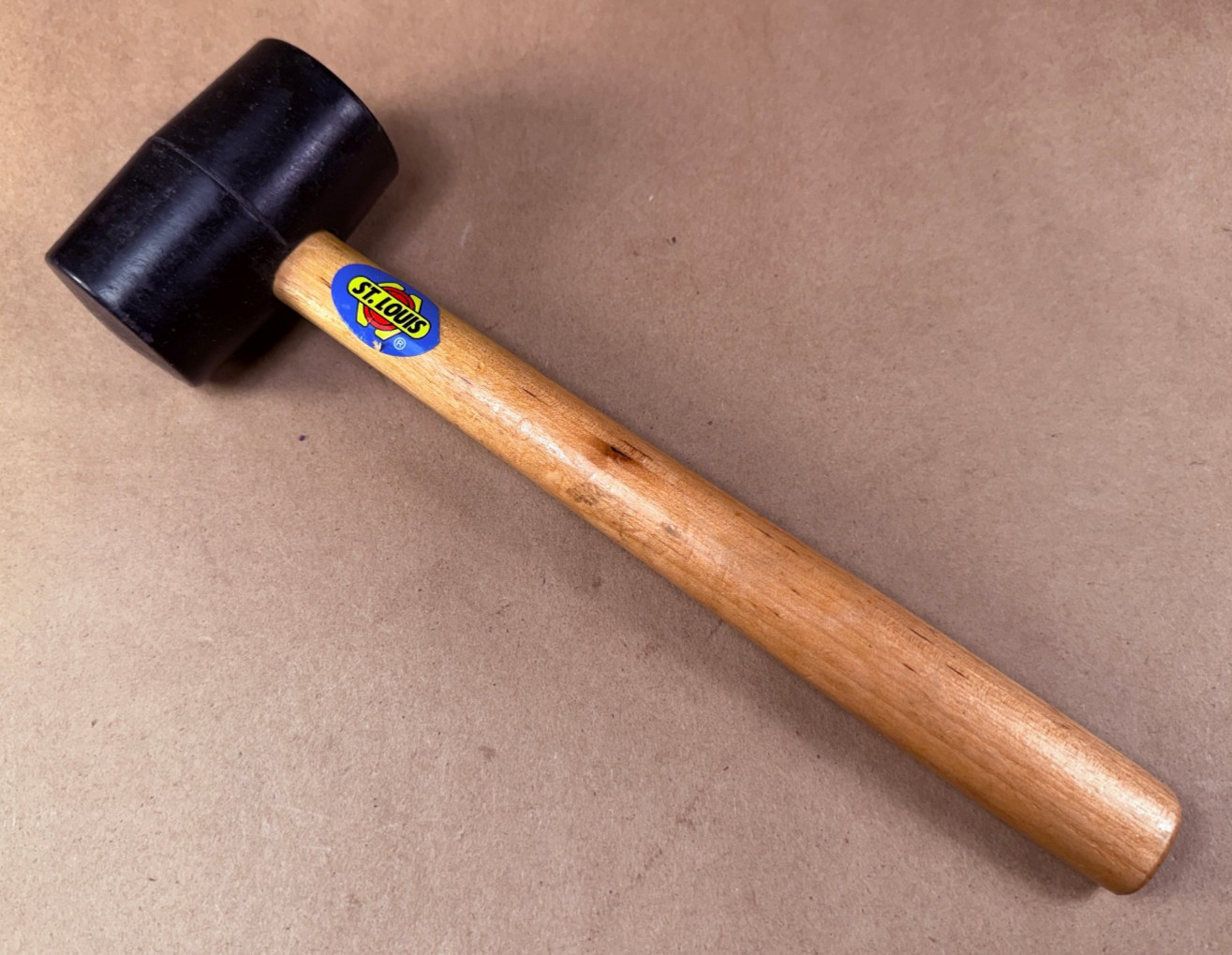 Nice - St. Louis Rubber Mallet - Hammer - 1-3/4" Diam Head - 11" Long