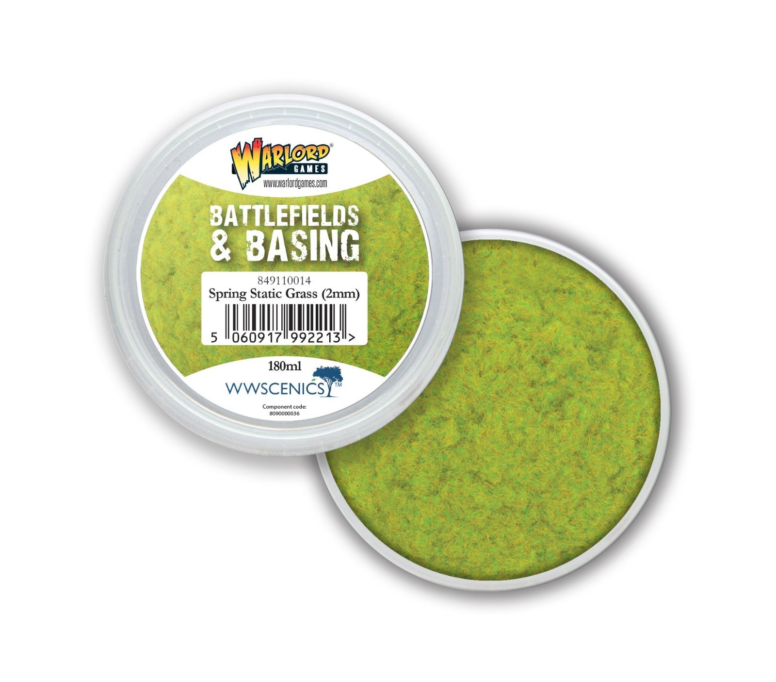 SPRING STATIC GRASS (2mm) Warlord Games Battlefields & Basing 849110014