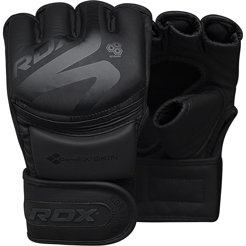 RDX MMA Gloves, Maya Hide Leathe, Ventilated Palm, Padded Grappling gloves