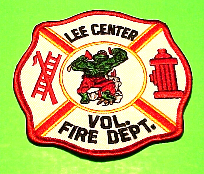 LEE CENTER  NEW YORK  NY  4"  FIRE DEPT. PATCH  FREE SHIPPING!!!