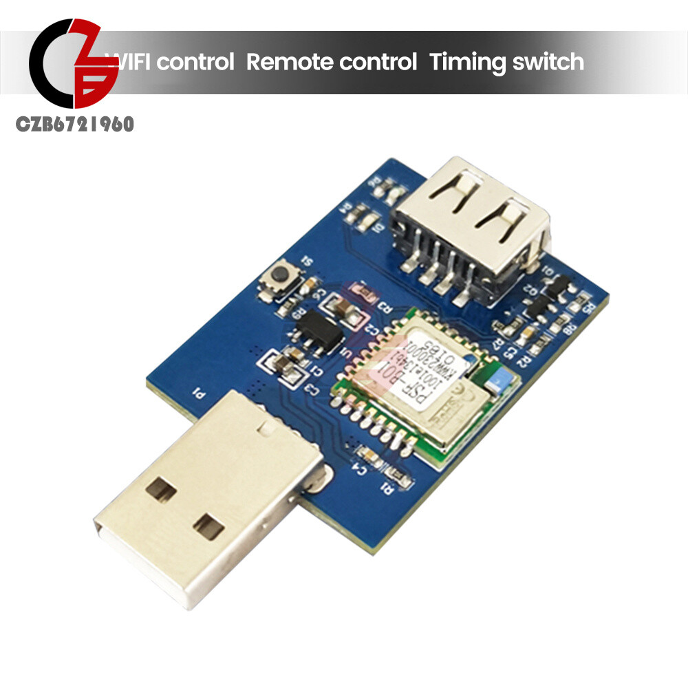 USB DC 5V WiFi Switch Intelligent Timer Switch Module 2.4G Remote Control App