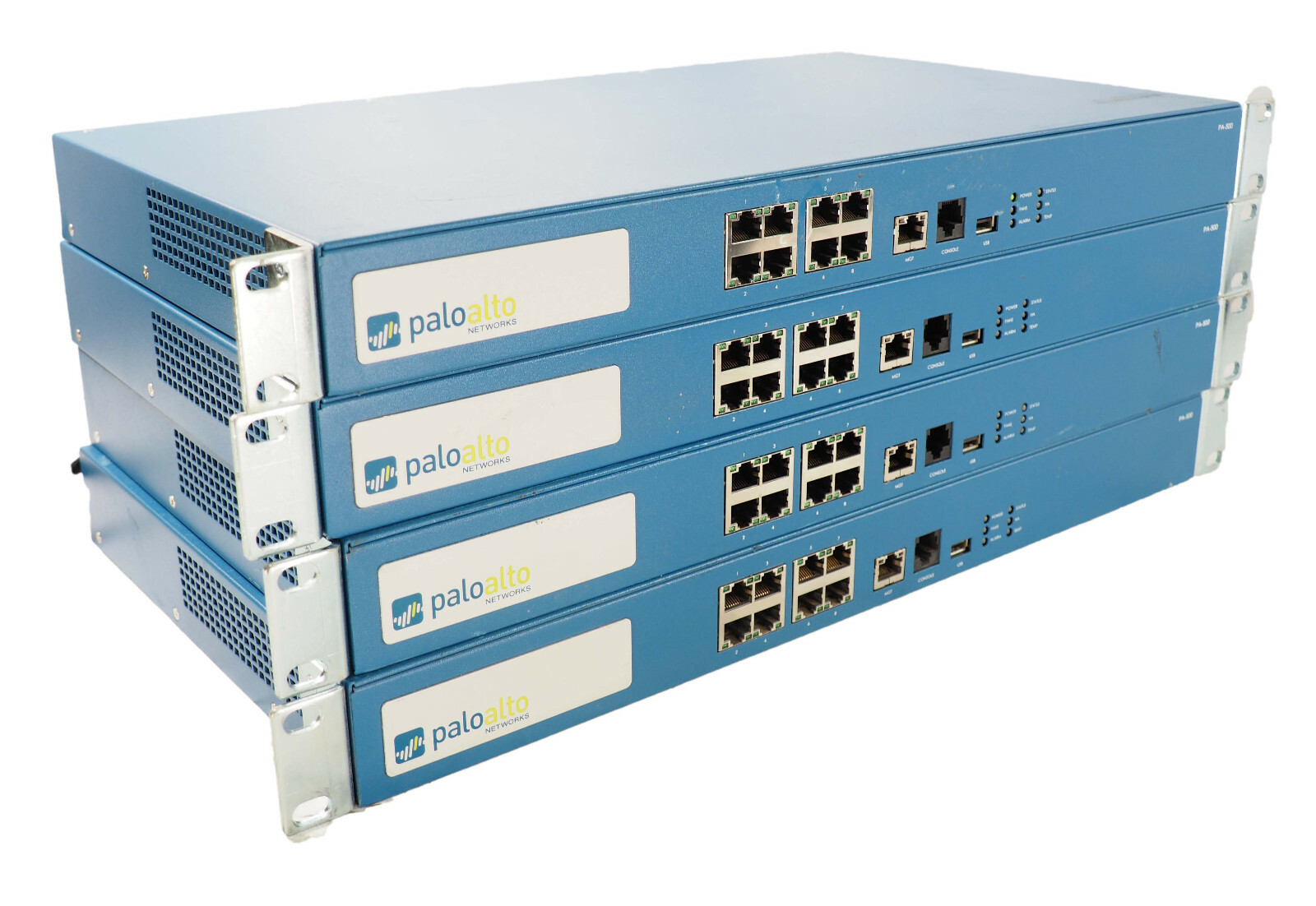 (Lot of 4) PaloAlto PA-500 8-Port Enterprise Network Firewall 750-000094-00N