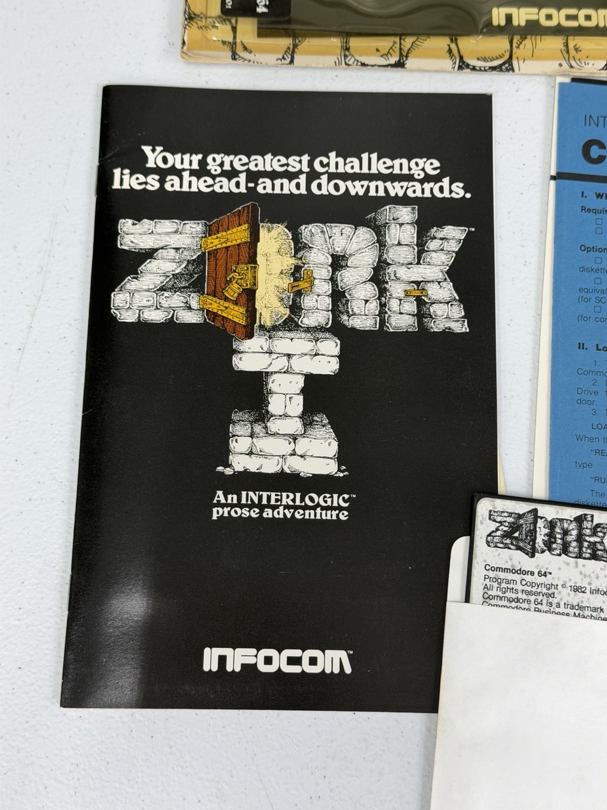 ZORK I (COMMODORE 64) VINTAGE COMPUTER GAME INFOCOM