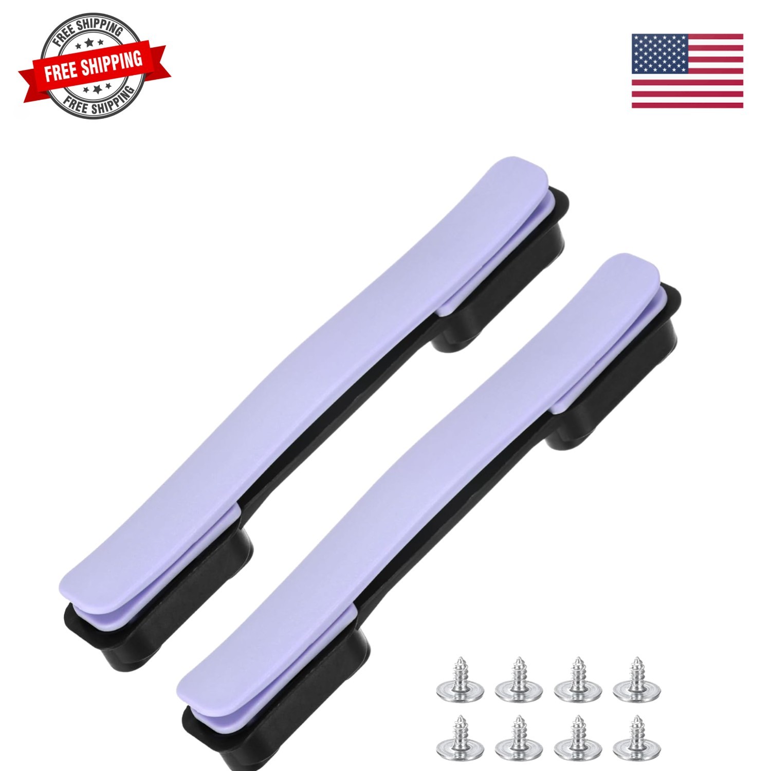 Luggage Replacement Handle [2PCS] -Plastic Handle Grip Carry Strap with Screw...