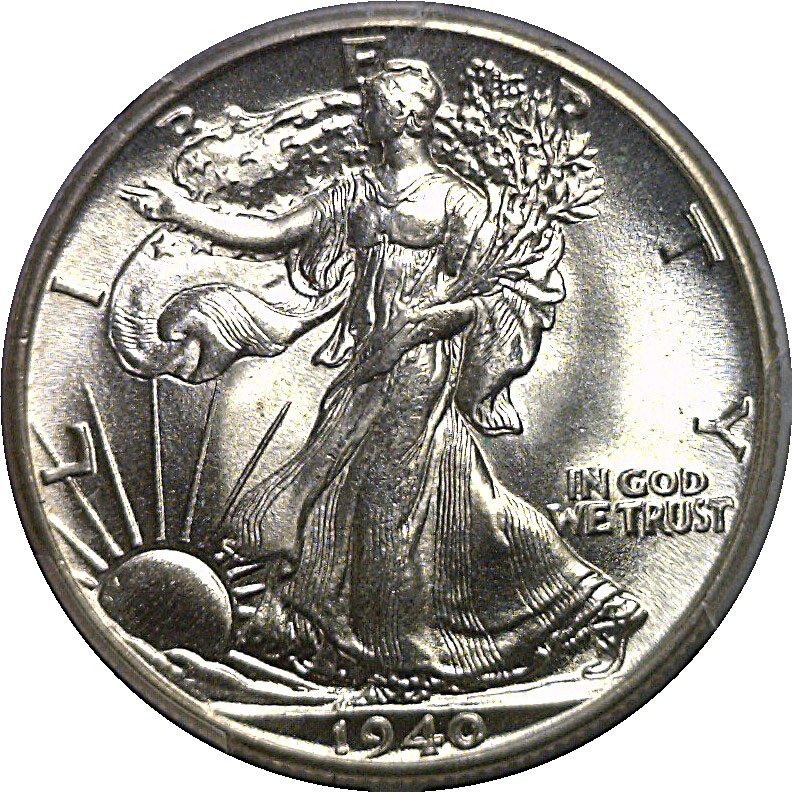 1940 Walking Liberty Half Dollar PCGS MS-66
