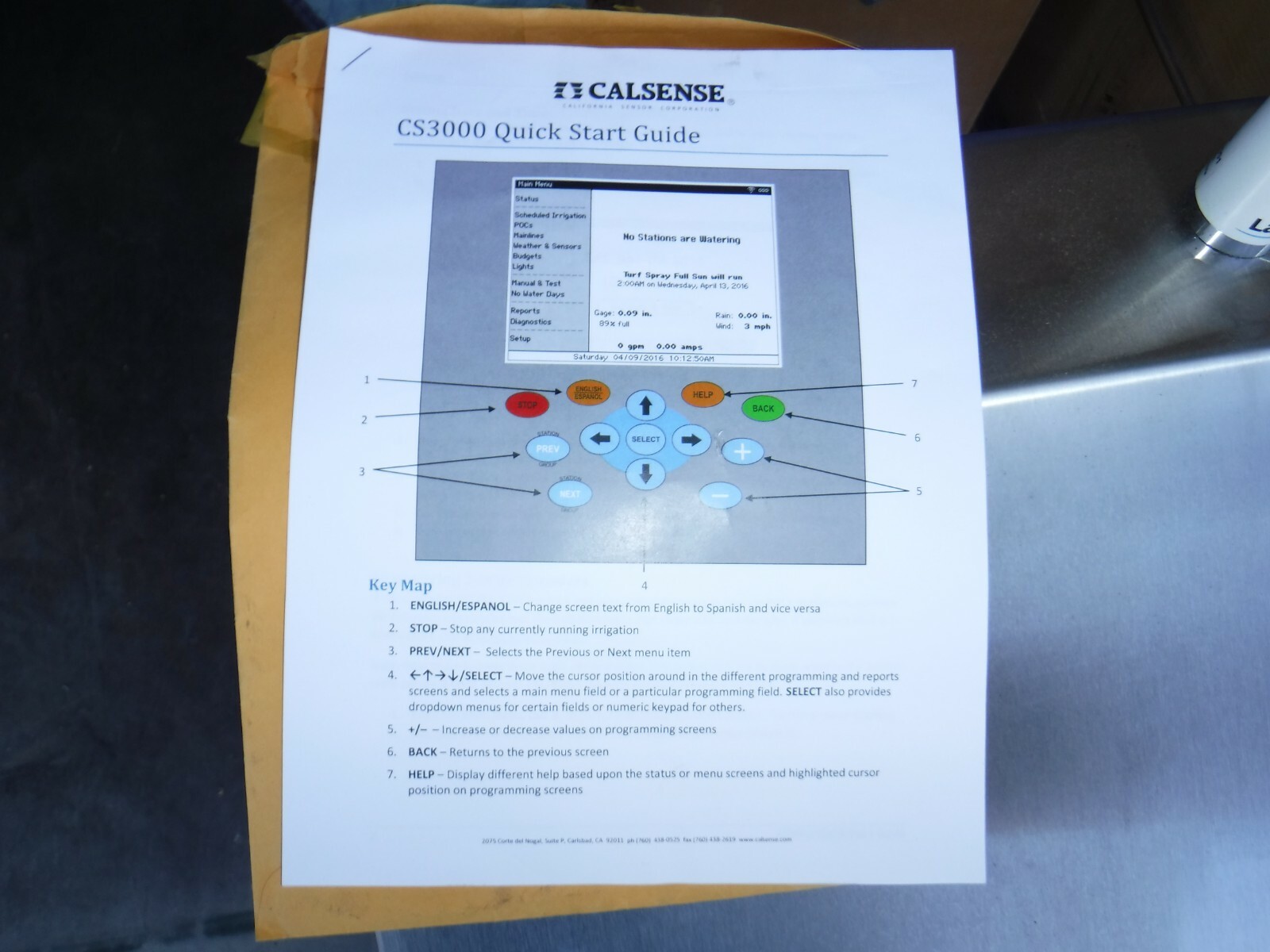 Calsense CS3000 48 station Irrigation Controller Brand new