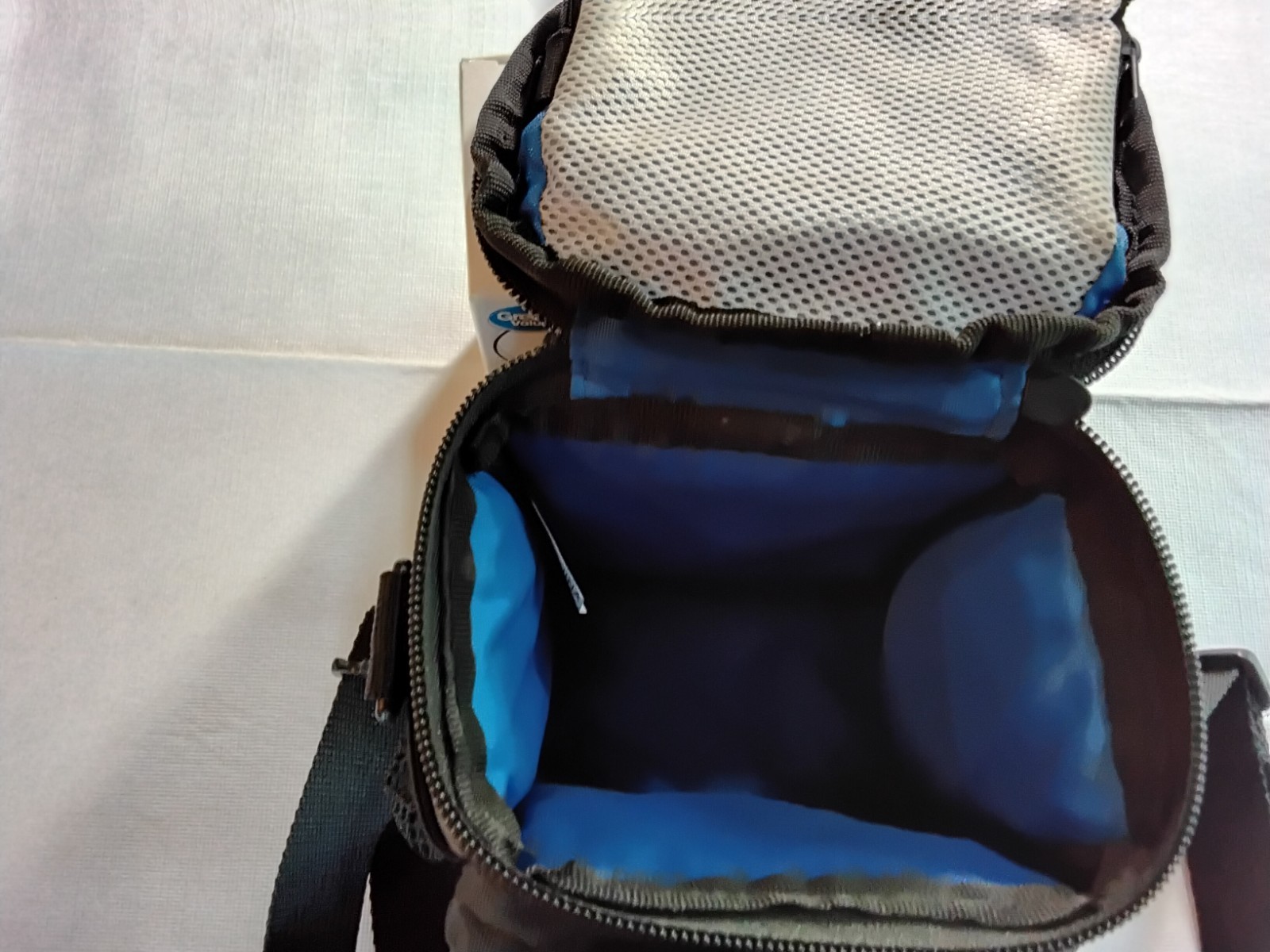 Case Logic padded camera case- Black with blue trim- 6" x 4.5 "
