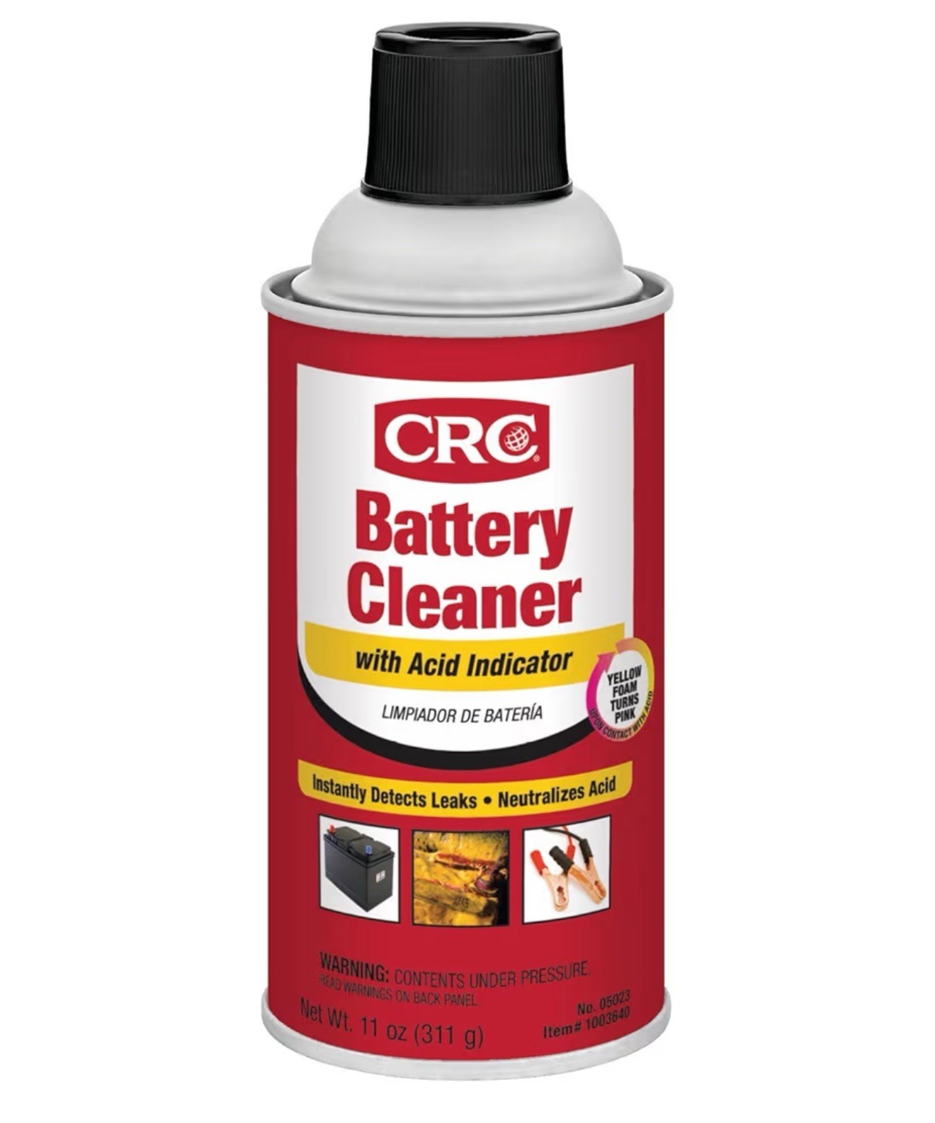 CRC 05023 Battery Cleaner with Acid Indicator - 11 Wt Oz.