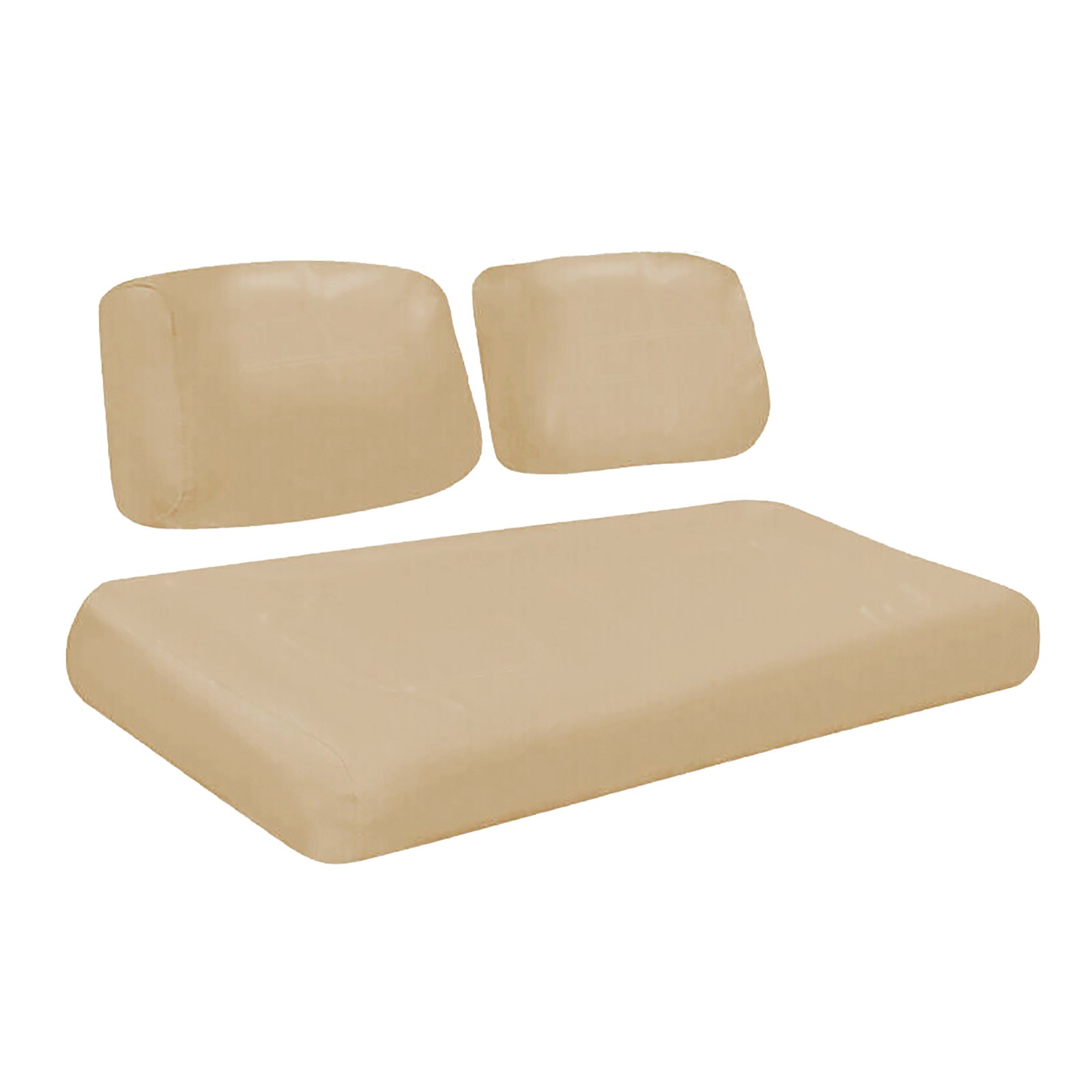 3Pcs Leather Golf Carts Leather Front Seat Covers For Club Car DS 1982-2000.5