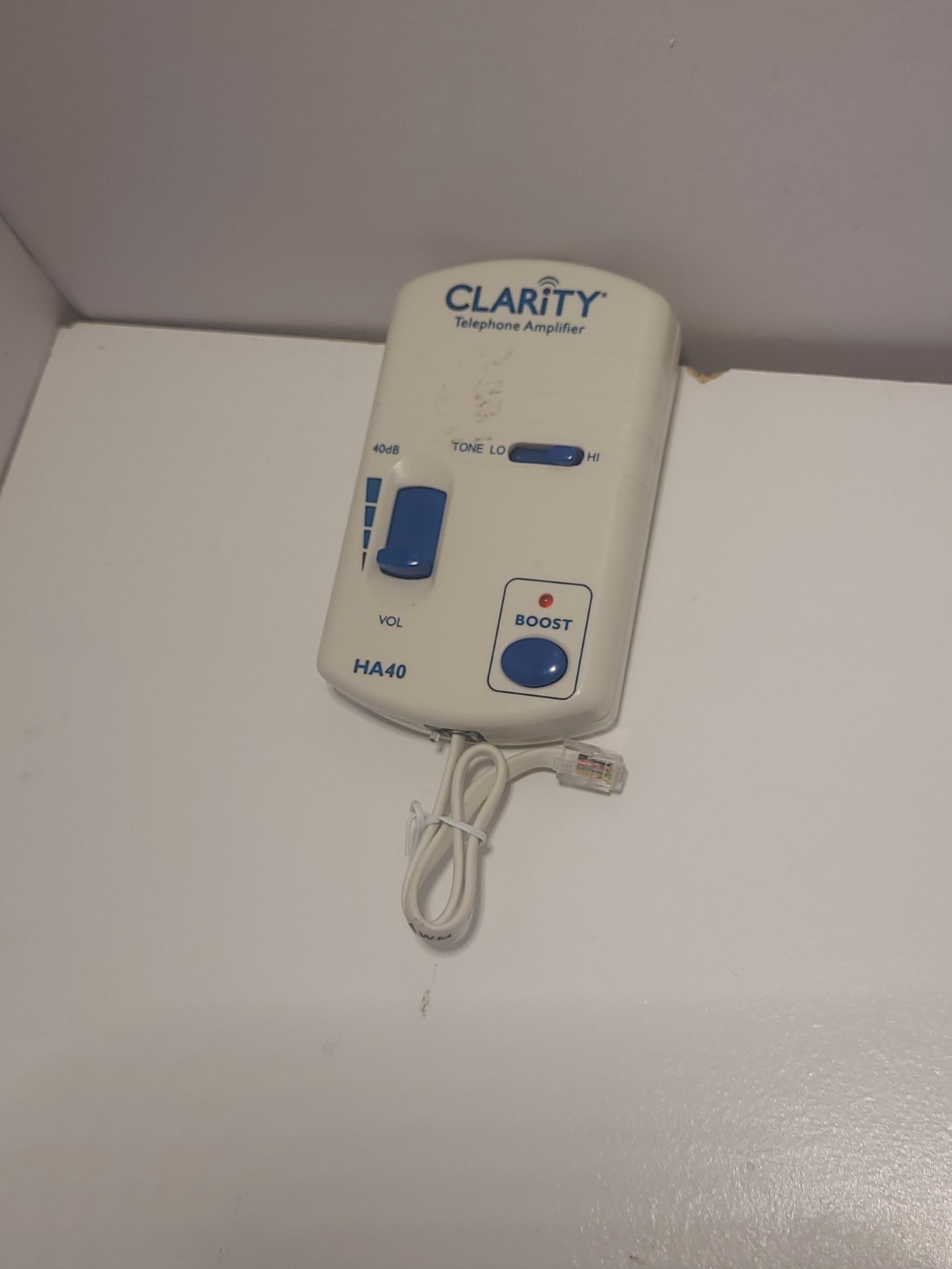 Clarity Ameriphone HA40 Portable Phone Handset in-line Boost Amplifier / EHA40