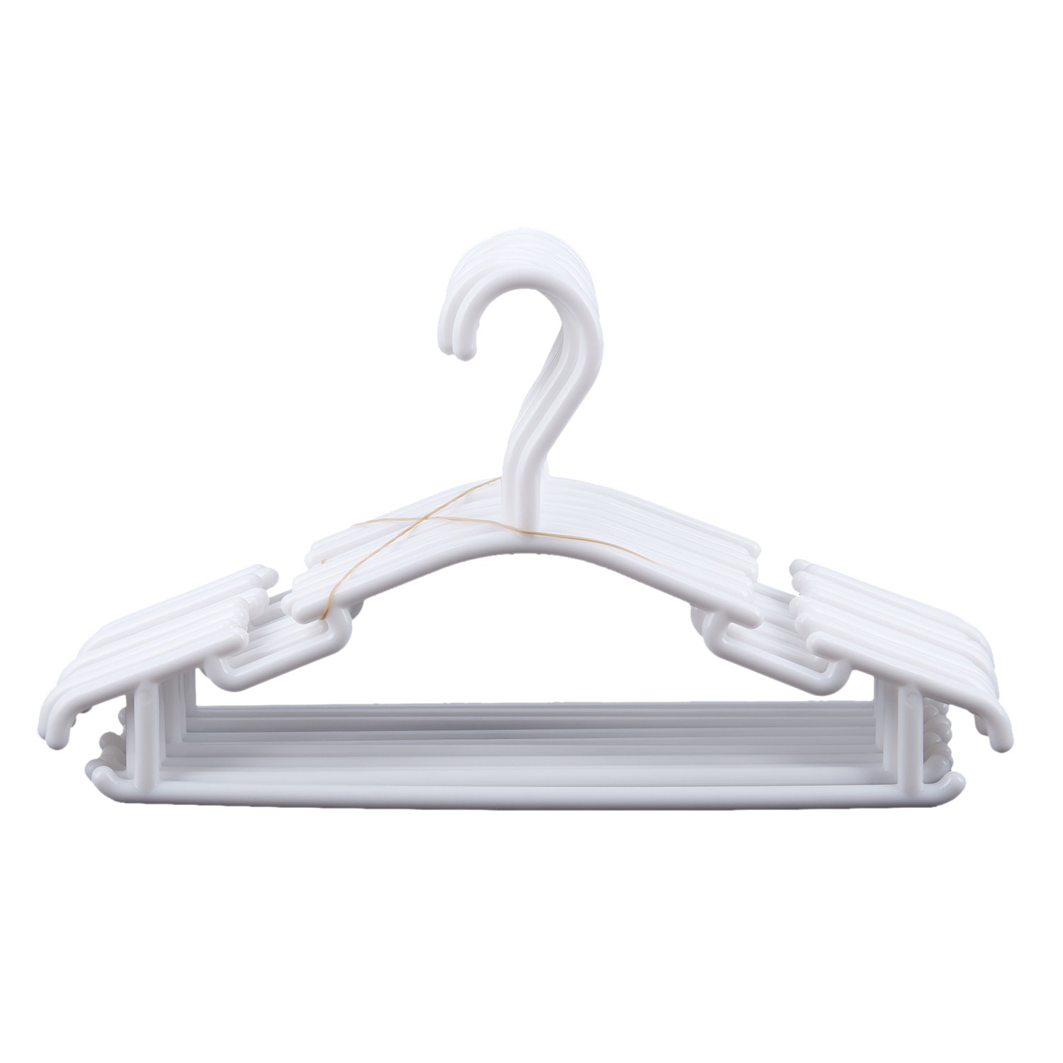 WHITE - Pack of 10 Pieces Hanger Non-slip hangers for children's clothes PP9826