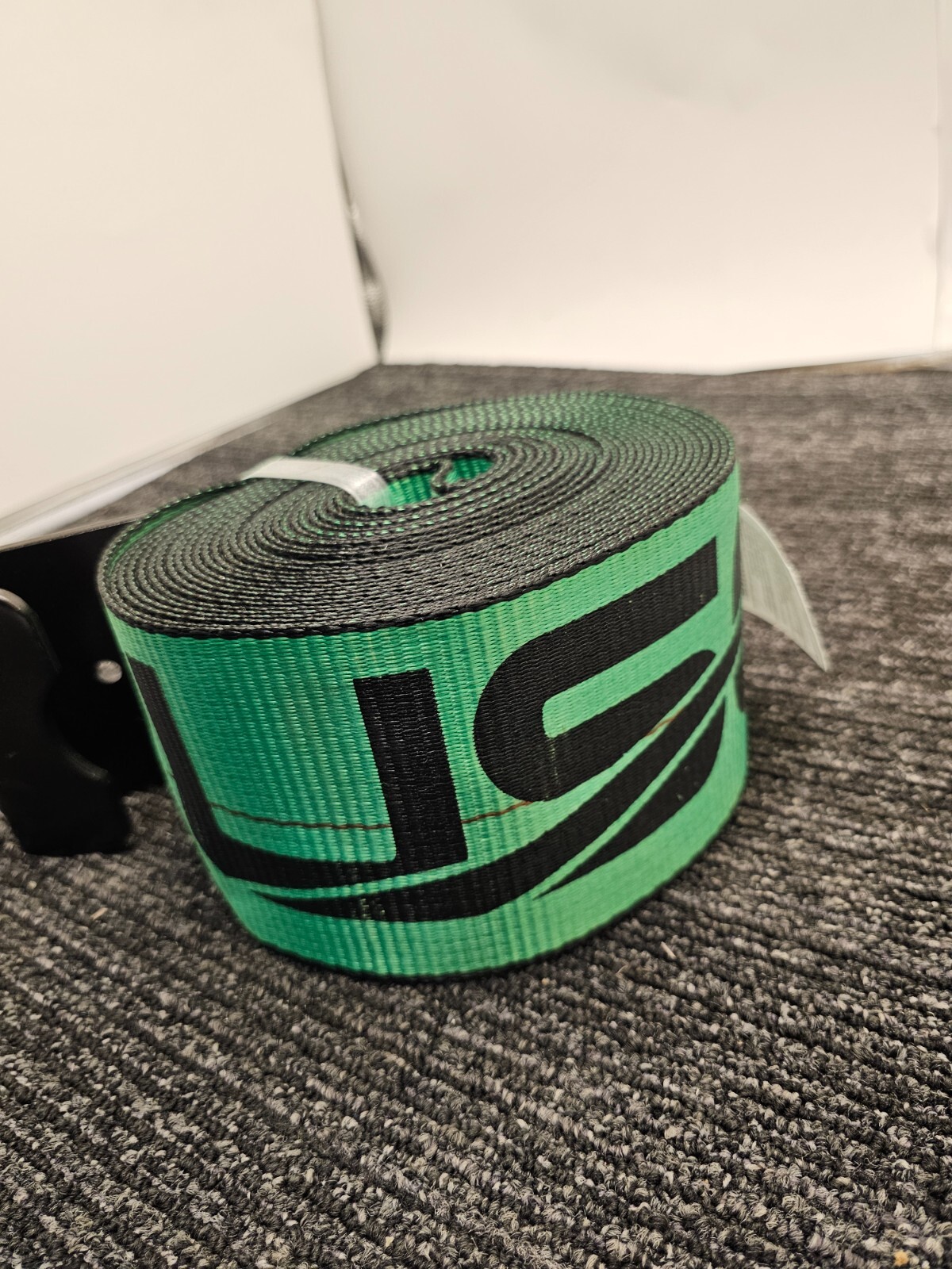 (QTY 2) USCC US CARGO CONTROL Green Strap 5400lbs Limit, break strength 16200lbs