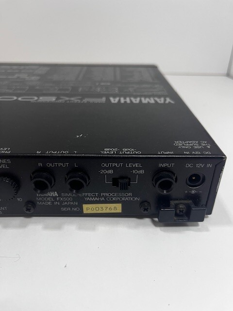 YAMAHA FX500 Simul Effect Processor Japan Effect Rack Unit w/power supply used