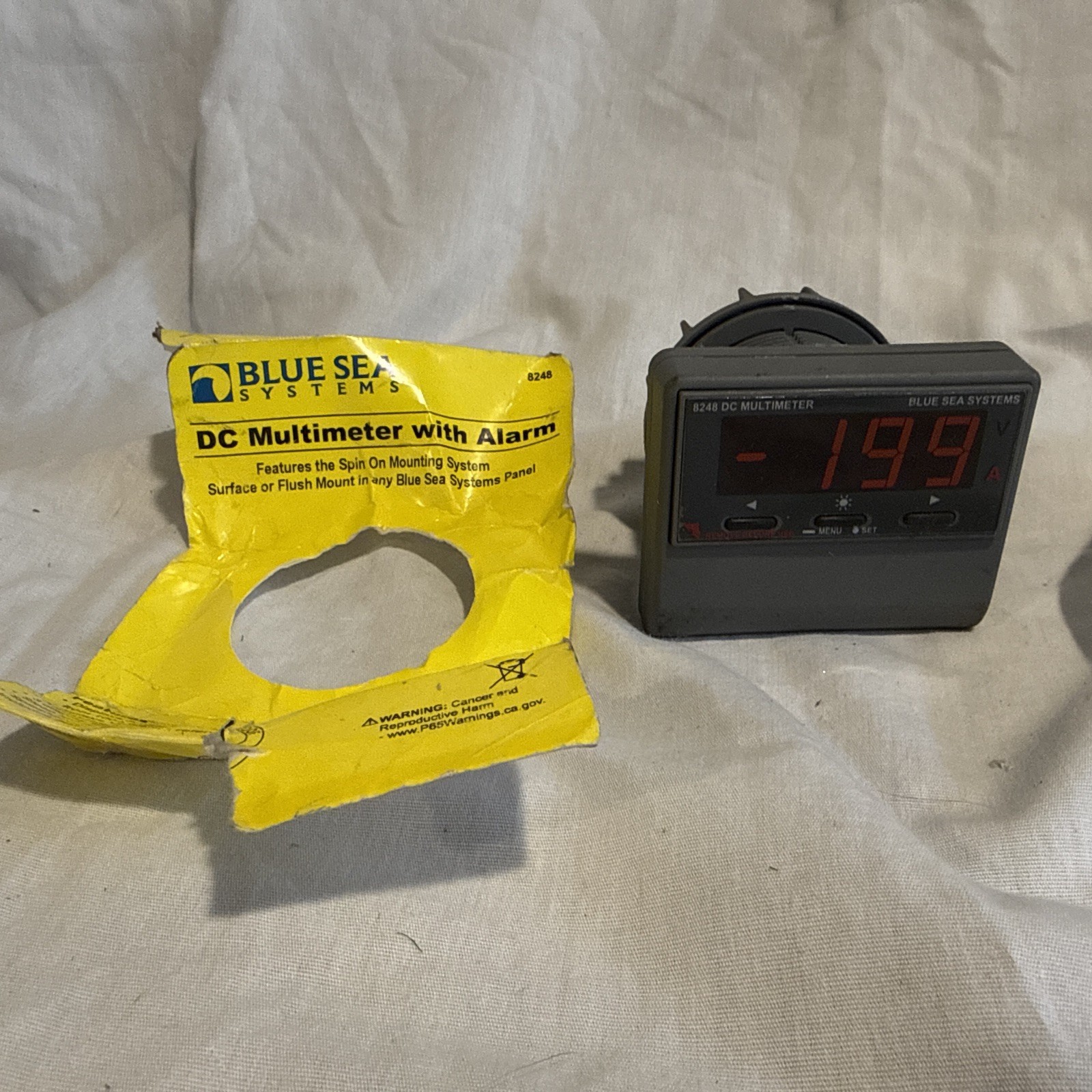 Blue Sea 8248 DC multimeter with alarm