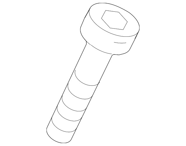 Genuine Volkswagen Engine Coolant Thermostat Housing Bolt N-106-320-02