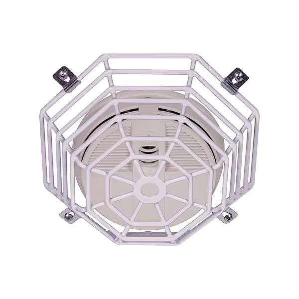 Smoke Detector Guard, Steel, Flush Mount, 8 1/4 in W x 8 1/4 in H x 2 3/4 in D,