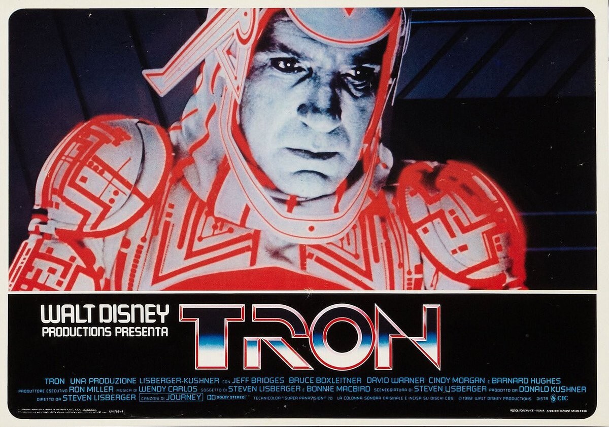 TRON Walt Disney Re-Print Lobby Card  Photo w/ Free Top Loader