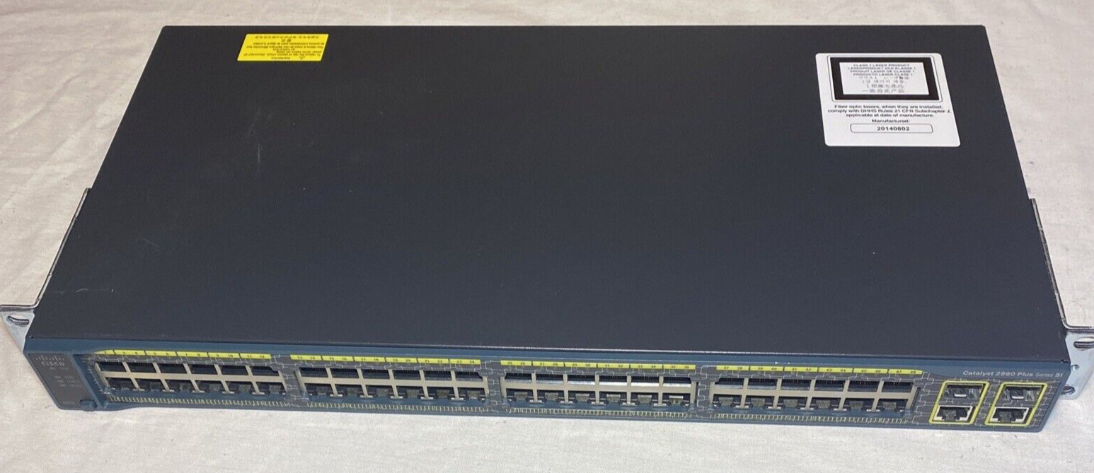Cisco  Catalyst (WSC296048TCS) 48-Ports Rack-Mountable Switch Managed
