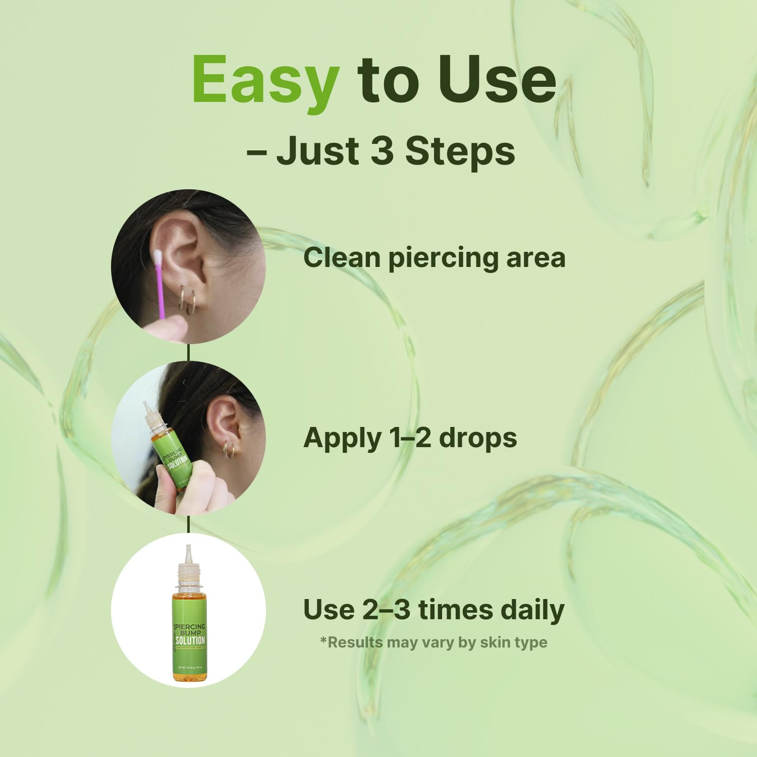 Tobcharm Piercing Bump Solution – Piercing Bump for Ear, Nose & Body – Soothes K
