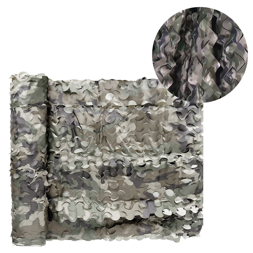 Red de camuflaje en rollo a granel para caza, decoración militar y parasol