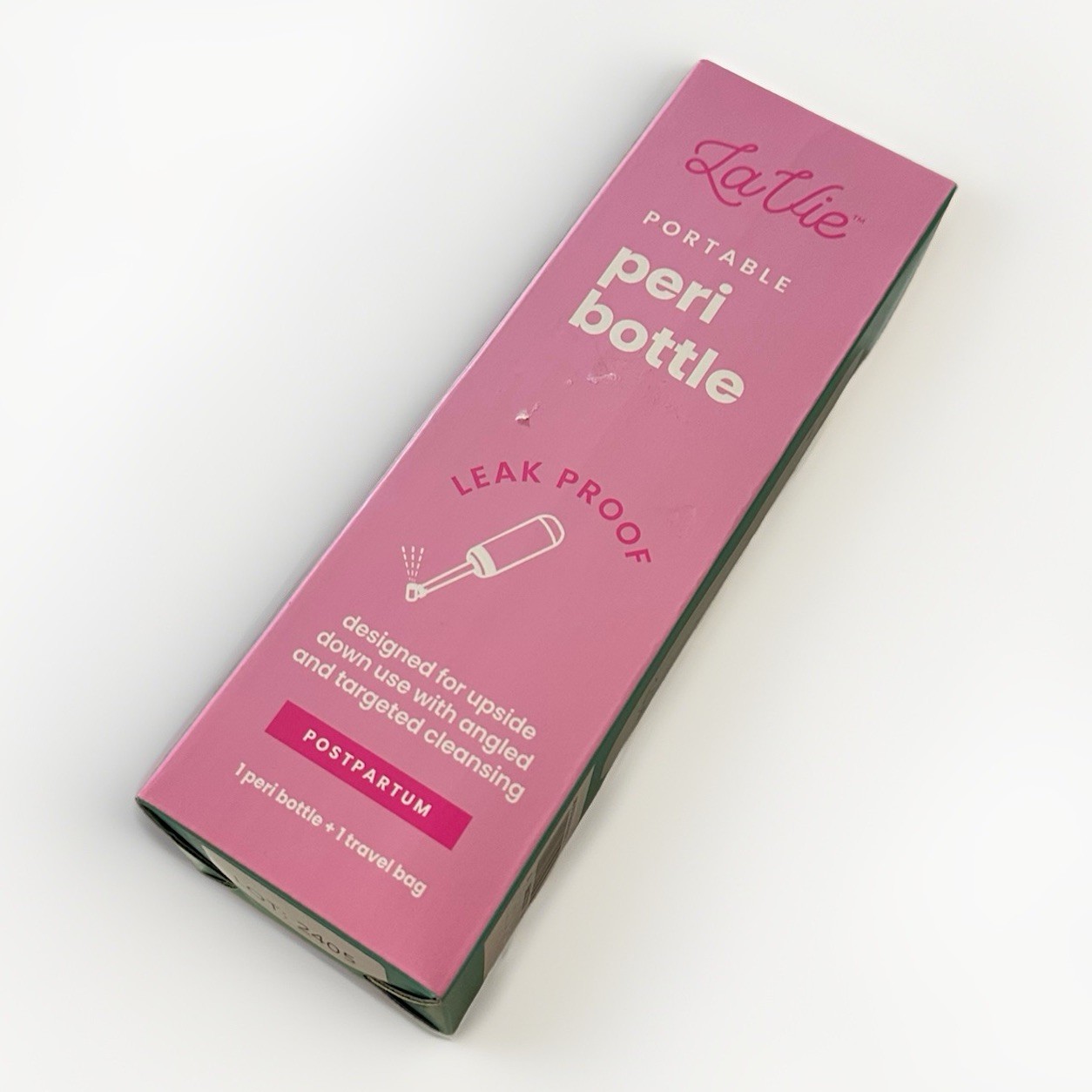 NEW La Vie Portable Peri Bottle For Postpartum + Travel Bag - Leak Proof