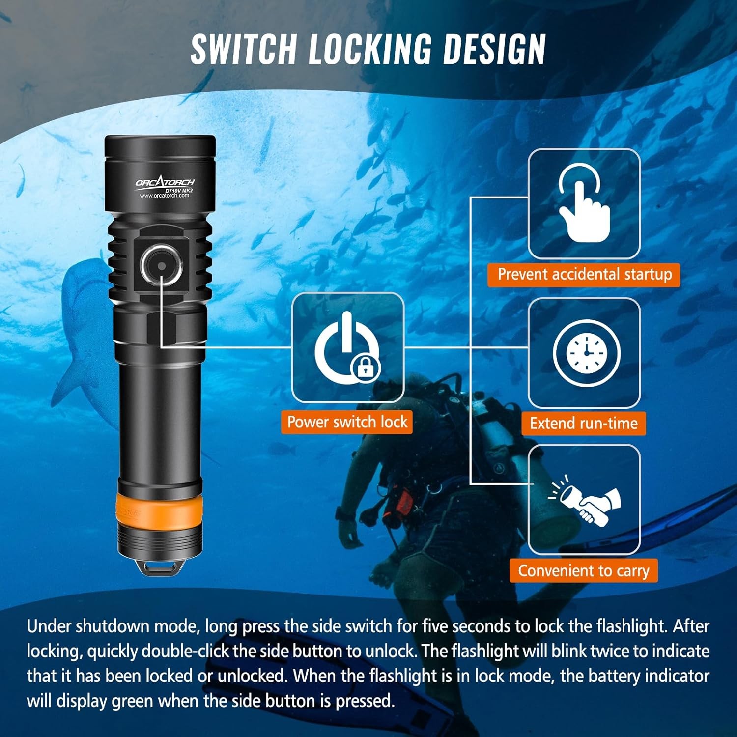 Underwater Video Light 2300 Lumens