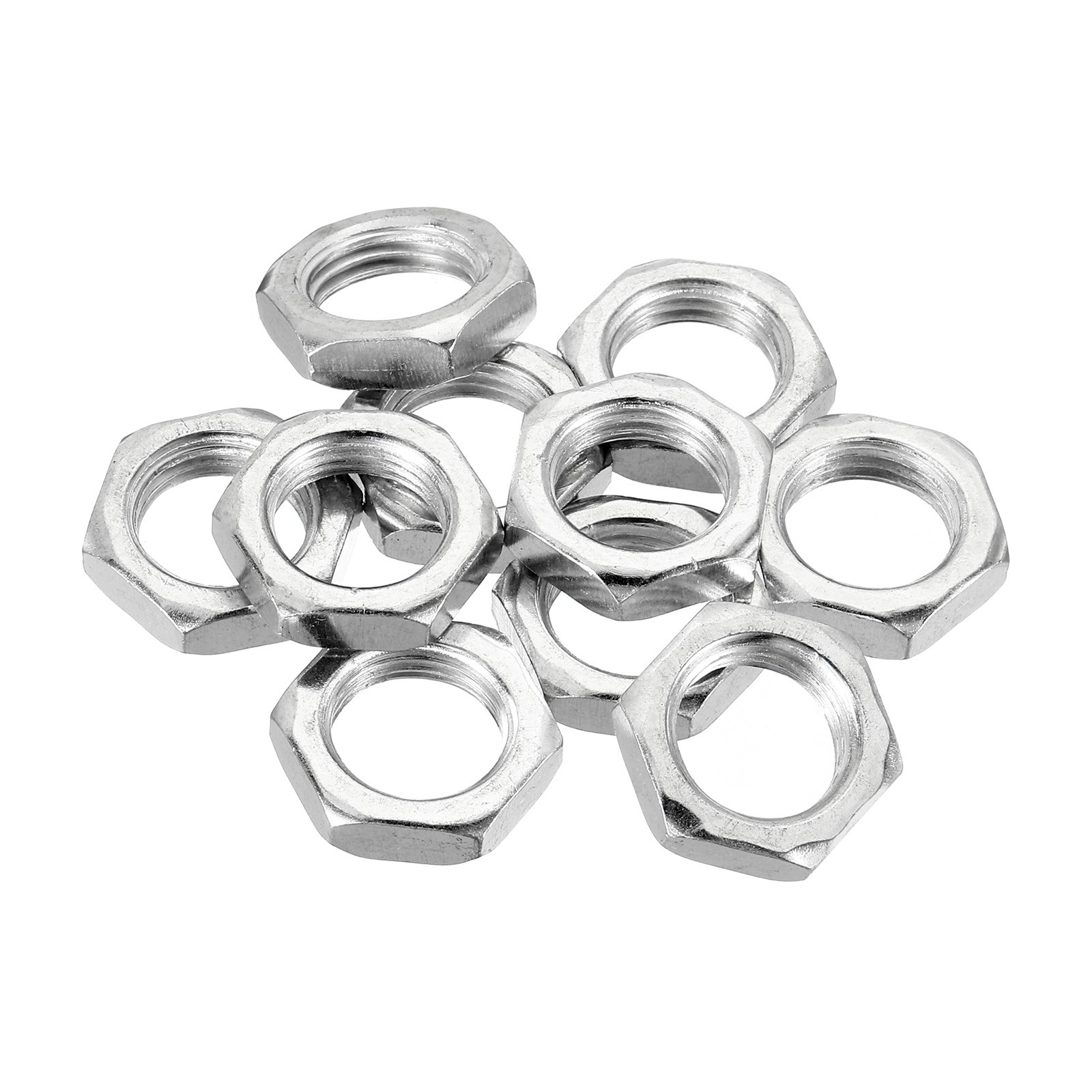 10 Pack M16 x 1.5 Steel Hex Nuts Metric Thread Zinc Plated Finished Hardware Nut