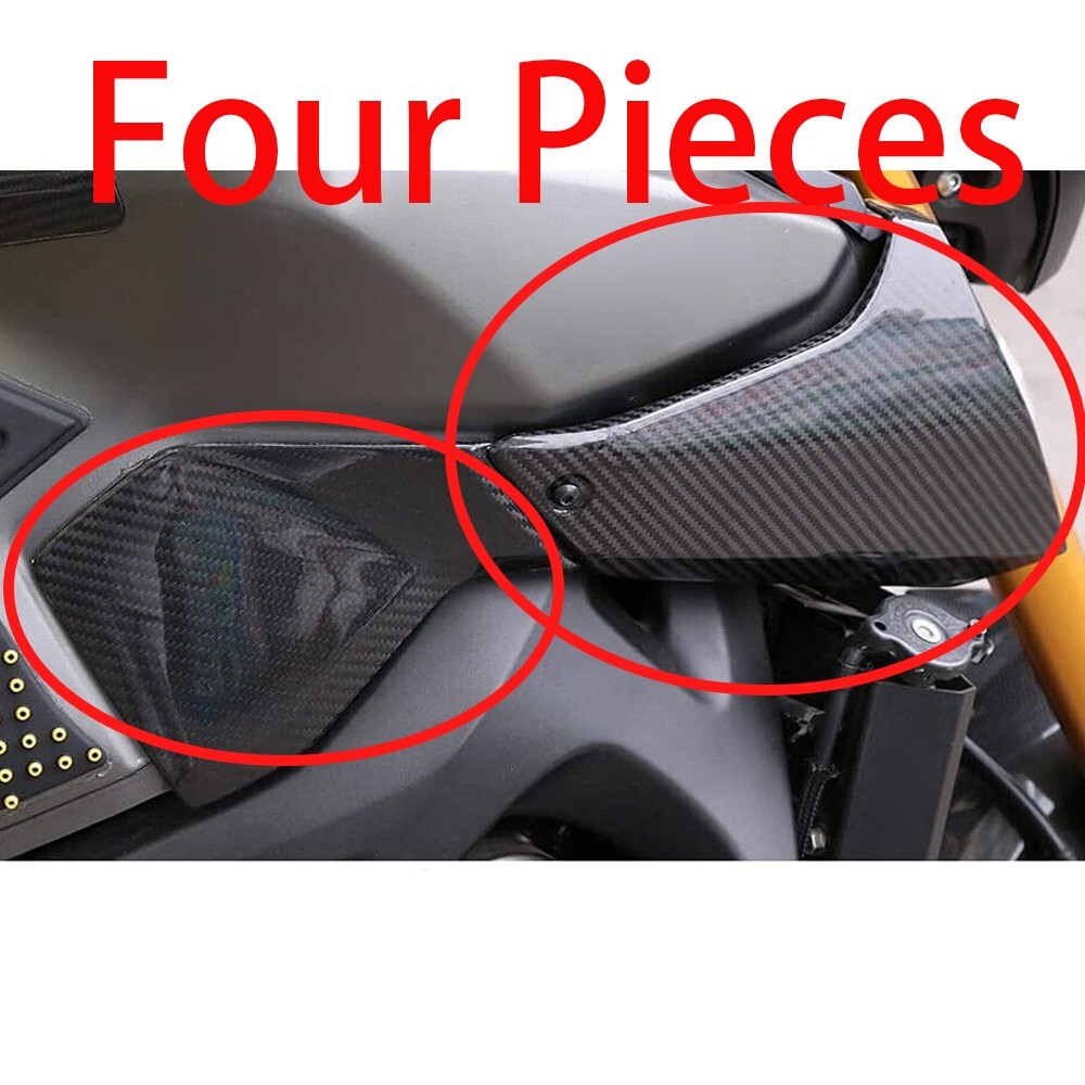 100% Real Carbon Fiber For 2014 - 2016 FZ09 Tank Side Fairing Air Intake Cover