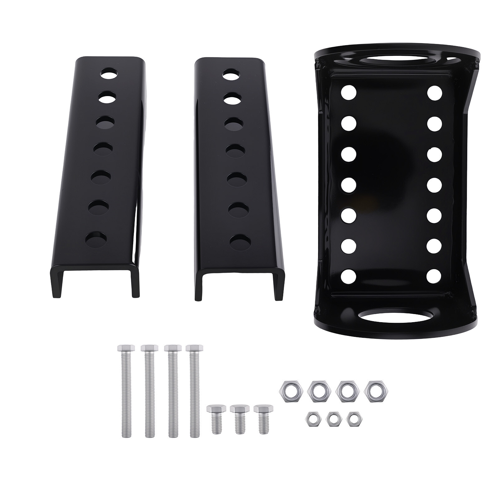 Side Mount Trailer Jack Bracket Kit Steel 3-Bolt Pattern A-Frame Design