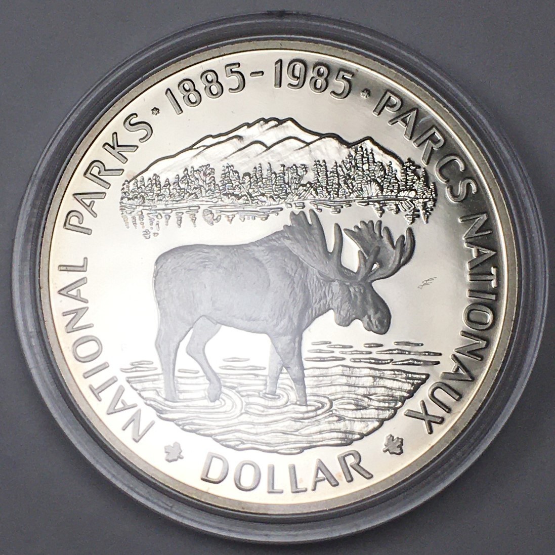 1985 Canada Silver Dollar  - National Parks -  KM#143 .375 ASW - 8257-SF