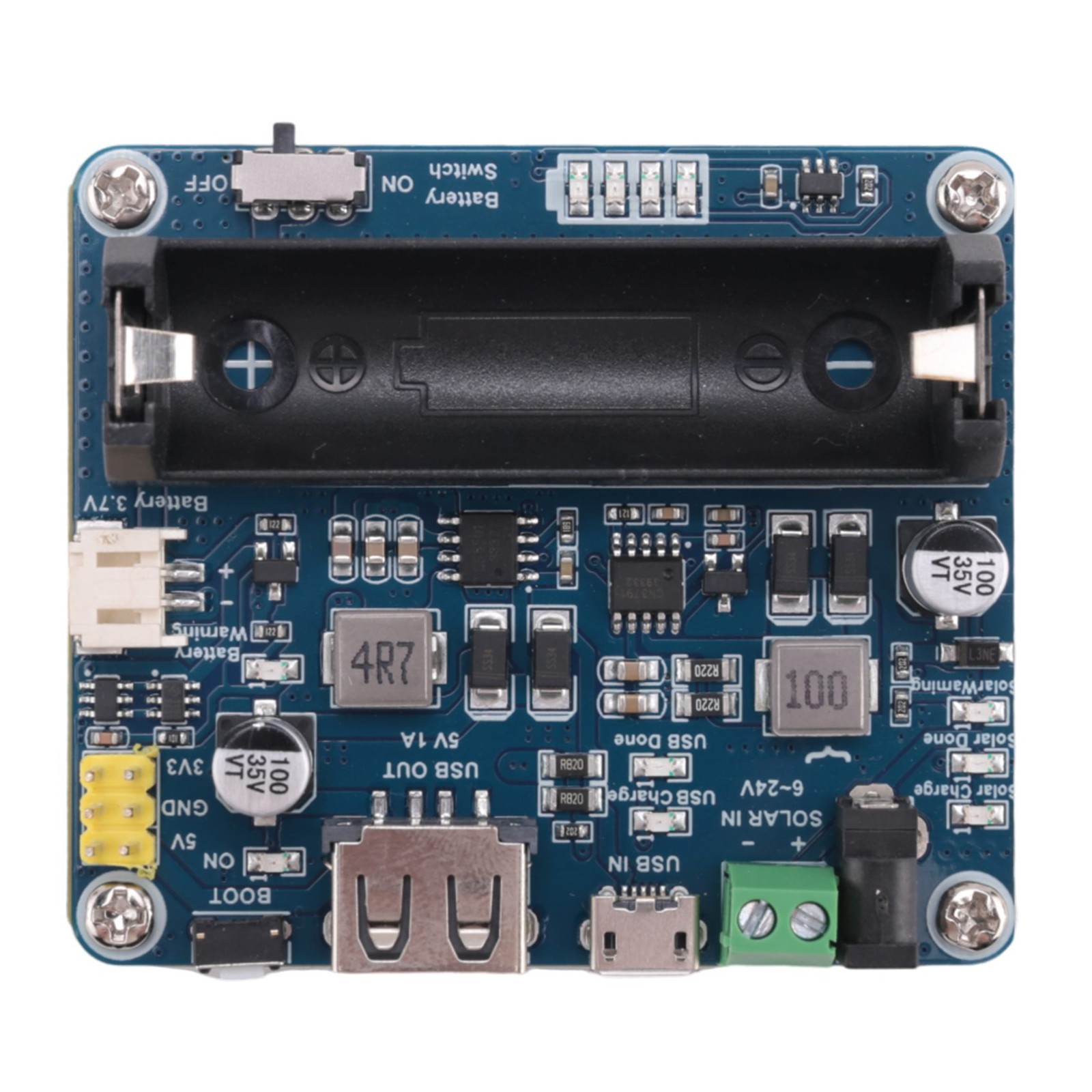 Solar  Management Module for 6V-24V Solar Panel,Supports MPPT Function,USB3876