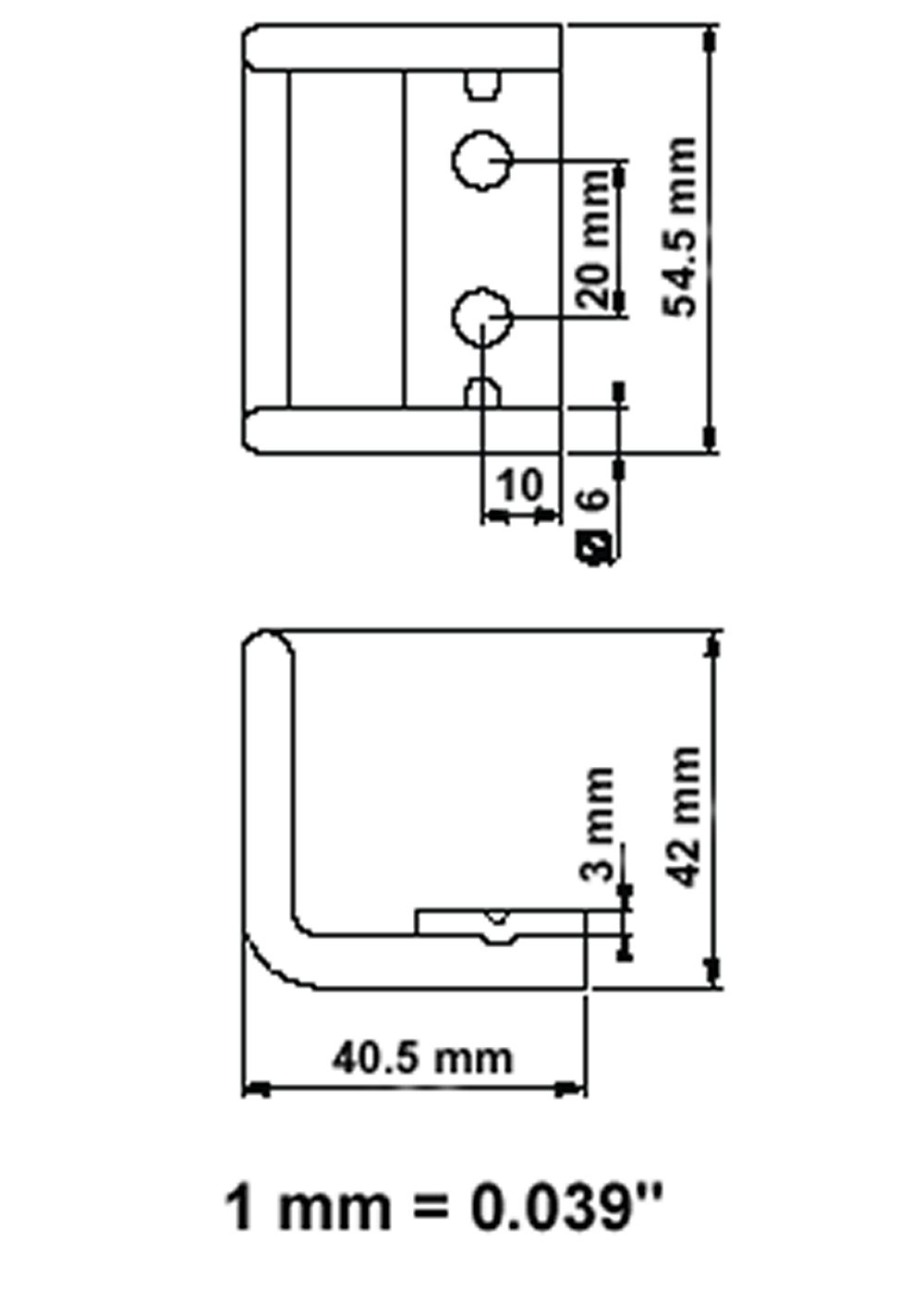 STEEL CATCH PLATE FOR INDUSTRIAL LOCKS