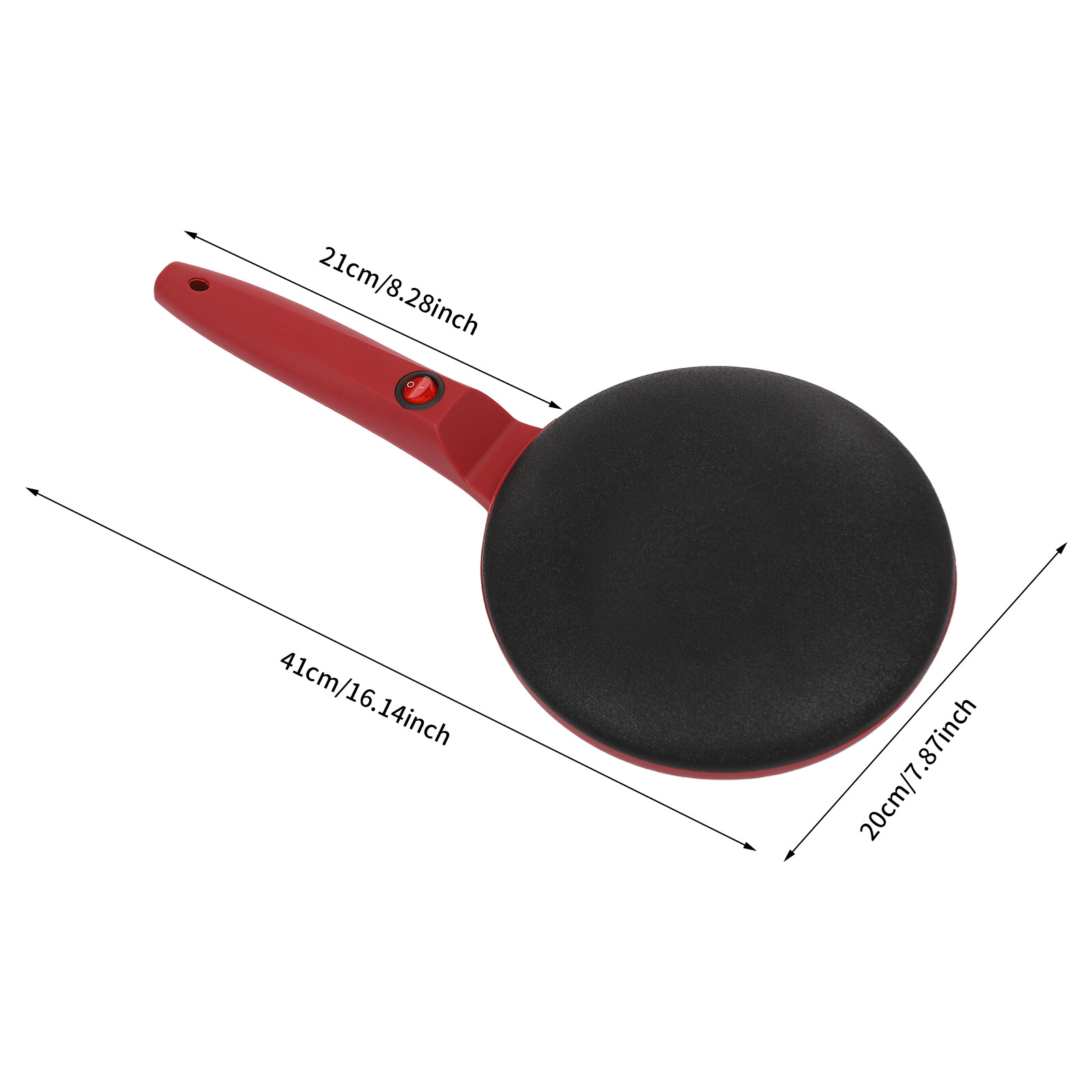 Electric 8" Crepe Maker NonStick Pancake Baking Pan Frying Griddle Machine Pan
