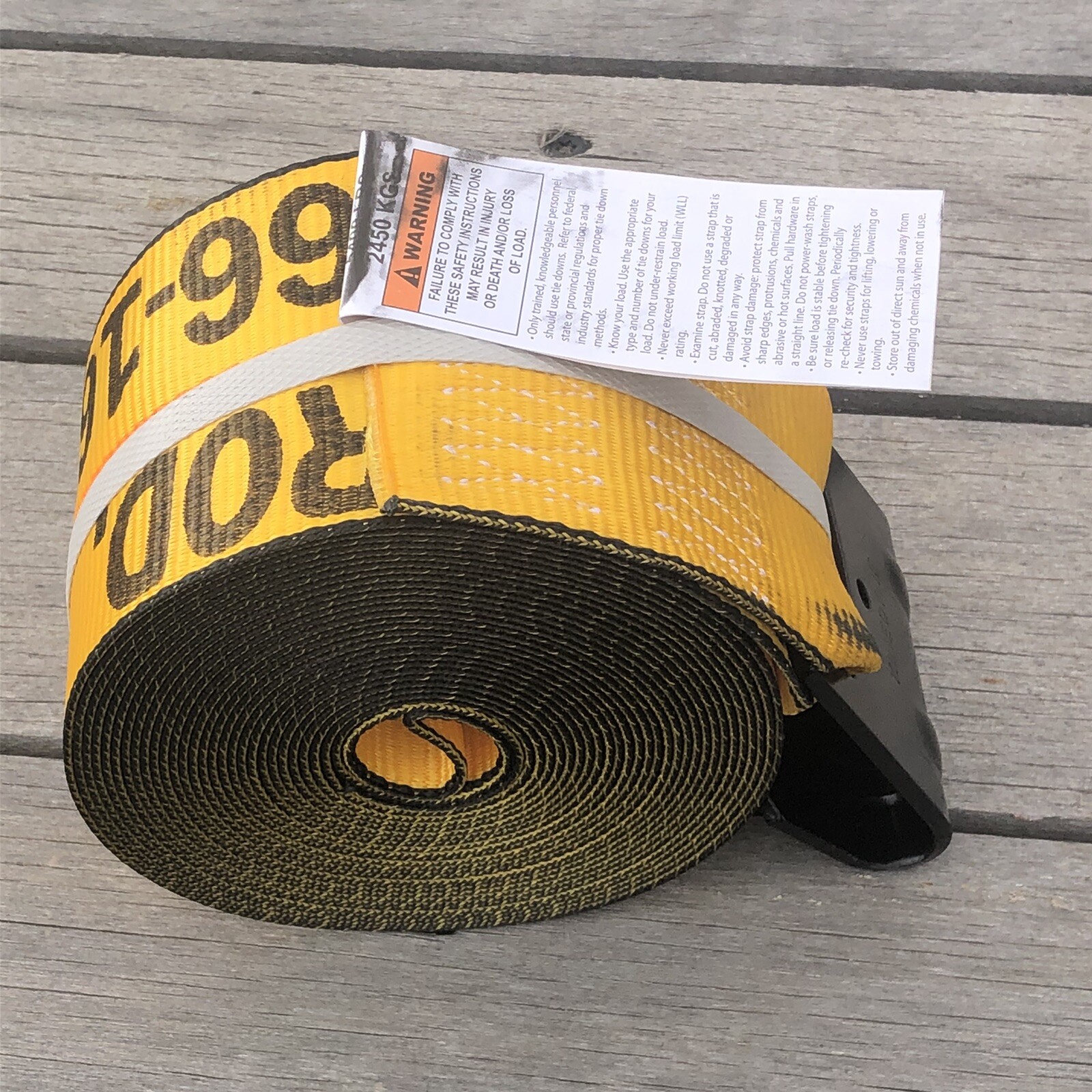 KINEDYNE WINCH STRAP WITH FLAT HOOK 4"X30FT