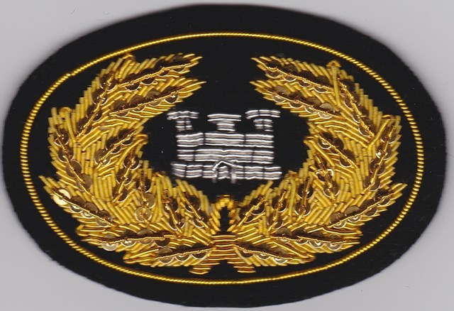 Civil War Kepi Hat Insignia - Engineer Officer's Small w/ Free Token