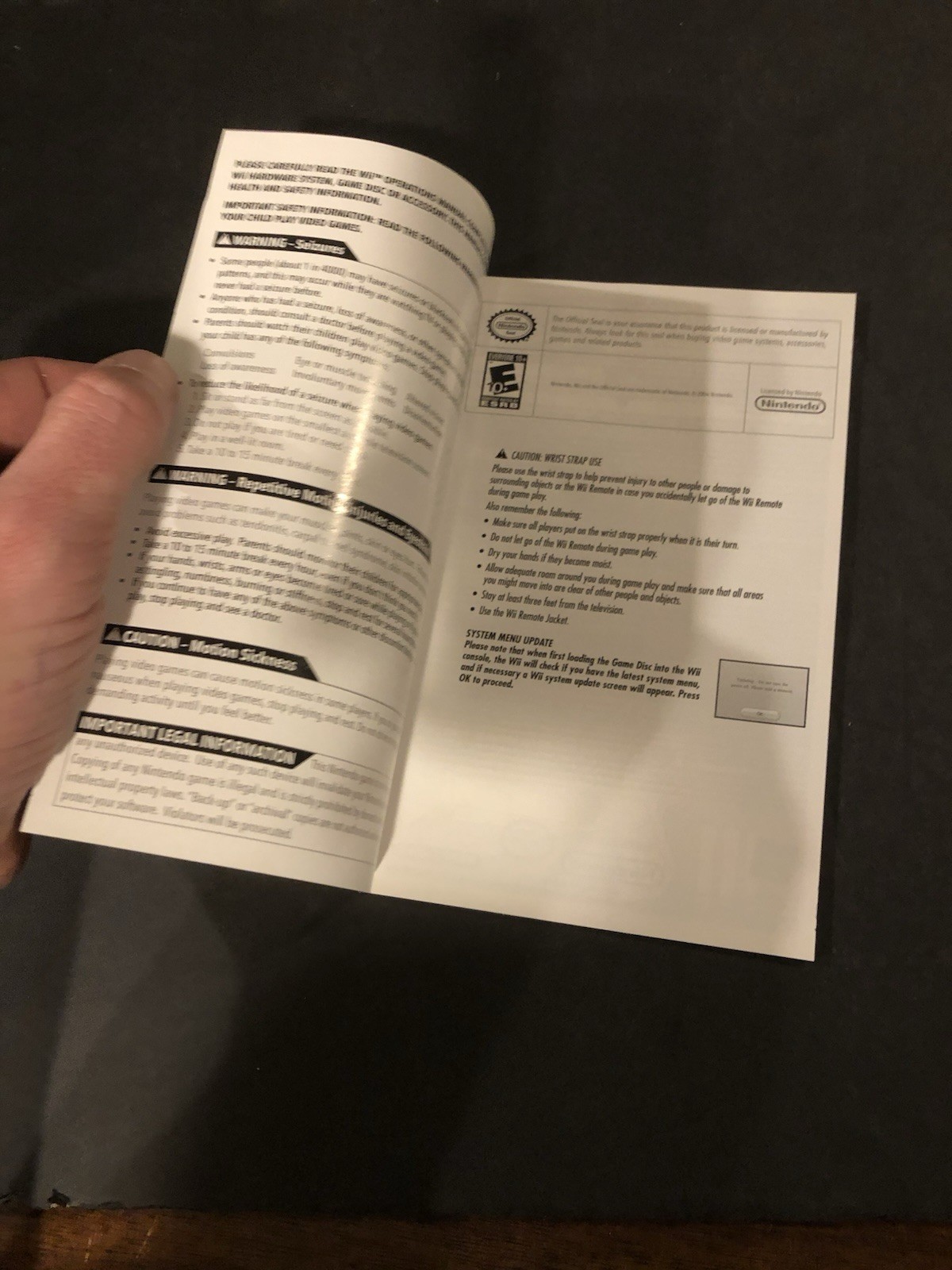 Nerf Wii Manual Only