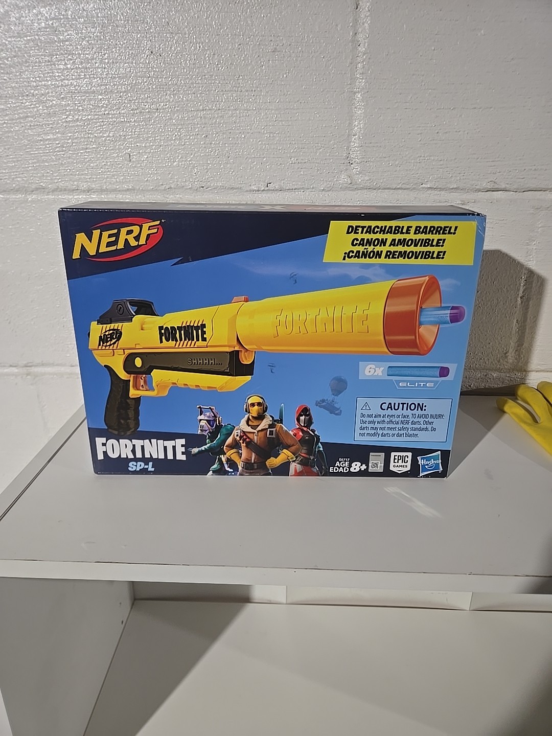 NERF FORTNITE SP-L ELITE DART BLASTER REPLICA PISTOL GUN DETACHABLE BARREL NEW!!