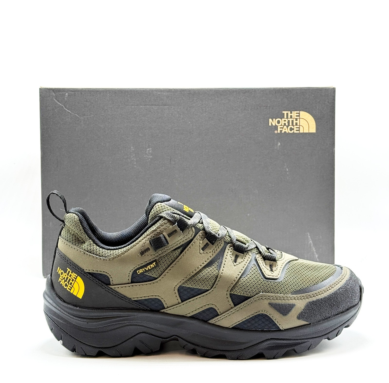 *NEW* MEN The North Face Hedgehog 3 Waterproof Hiking Shoes GREEN(NF0A818QBQW)👍
