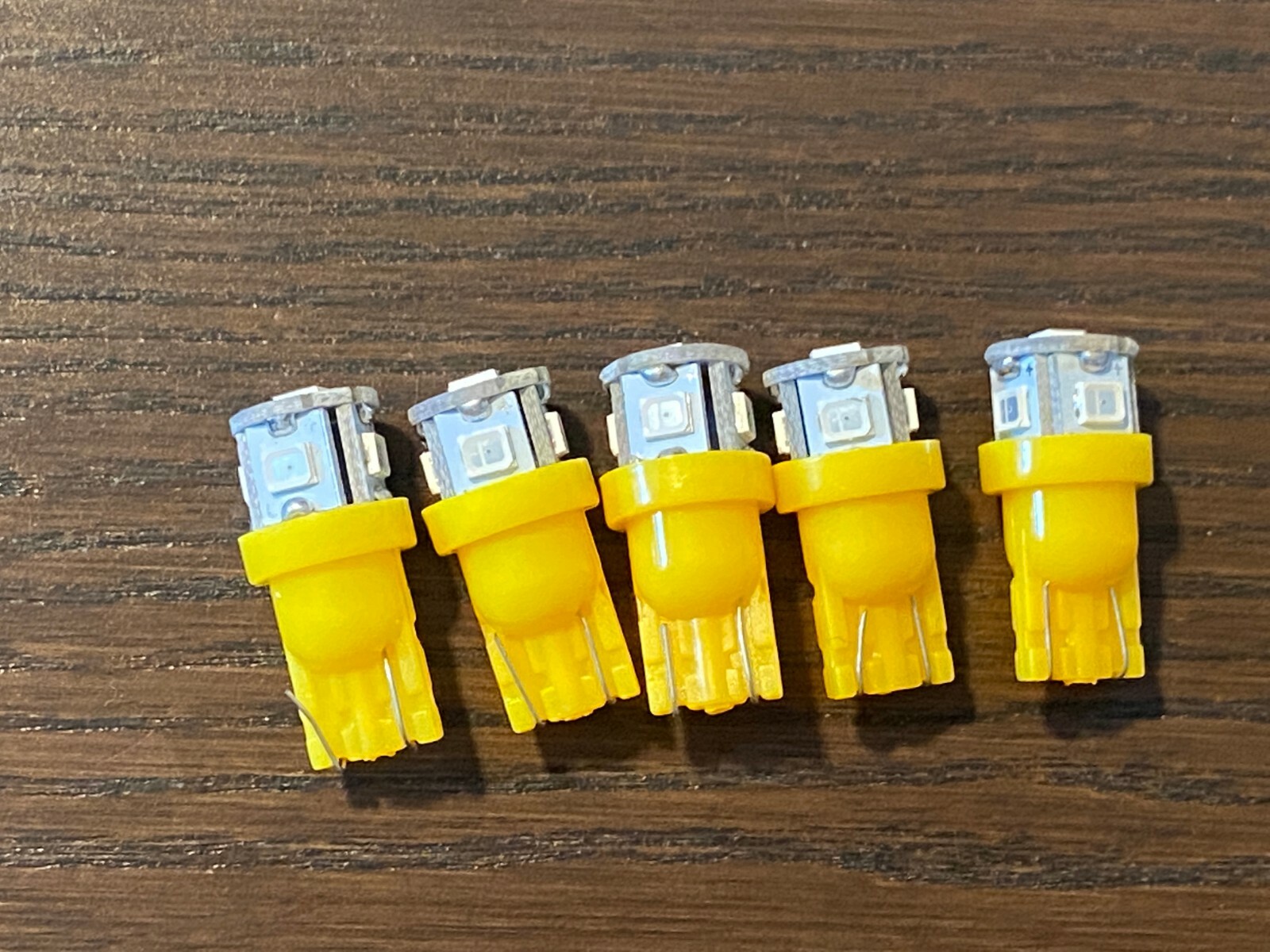 5 New Amber Yellow 8V Wedge Lamp LED Light Bulbs fr Pioneer Project/One Receiver