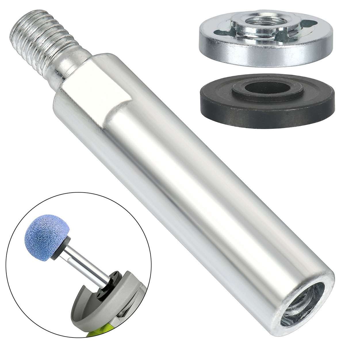 2pcs Angle Grinder Extension Connecting Rod M10 Thread Adapter Extension Shaft