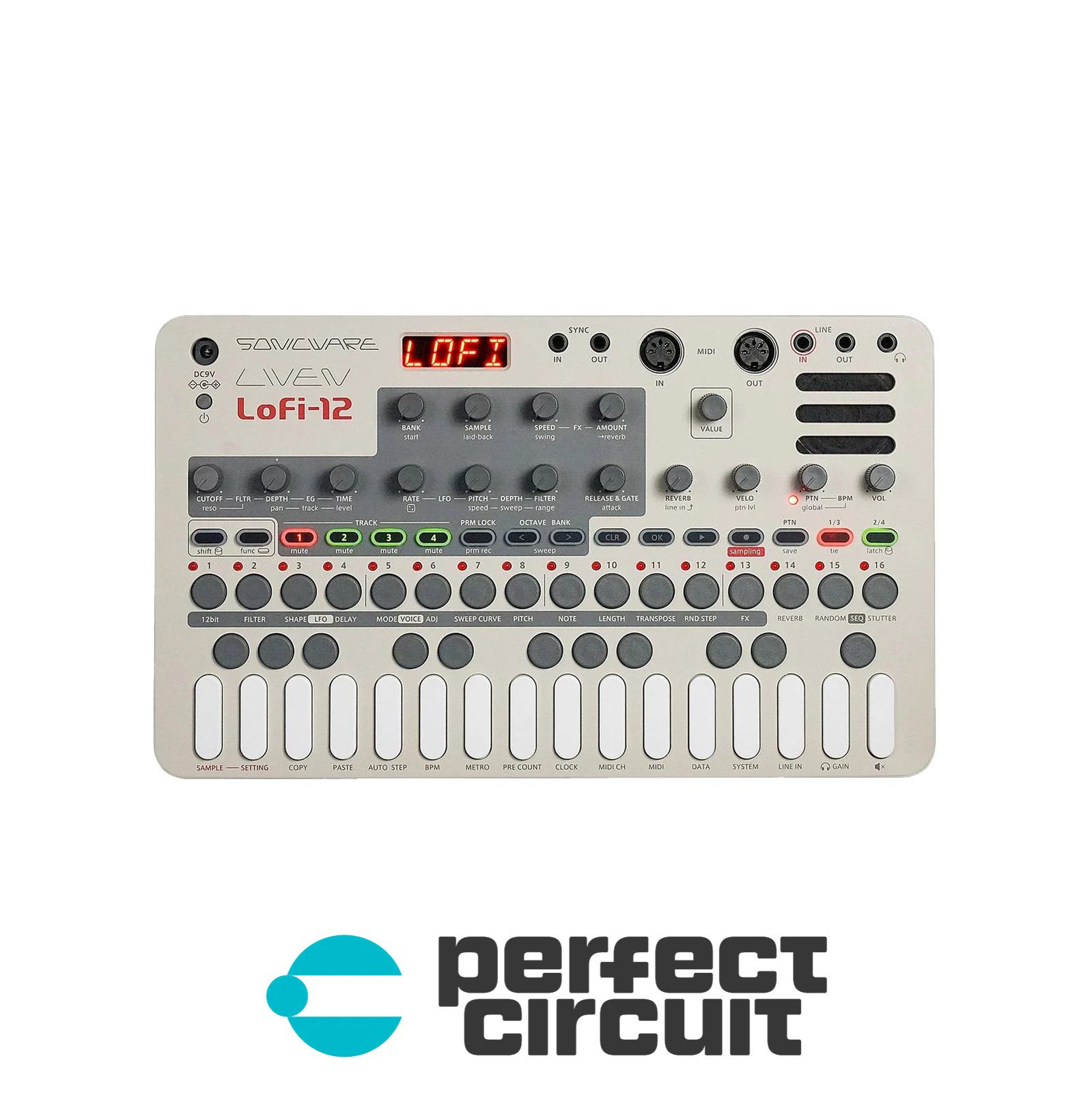 Sonicware Liven Lofi-12 Groovebox Desktop SYNTHESIZER - NEW - PERFECT CIRCUIT