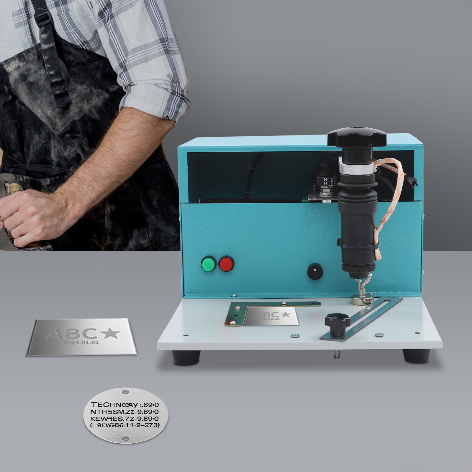 Electric Dot Peen Part Marking/serial Number Tag Marking Engraving Machine