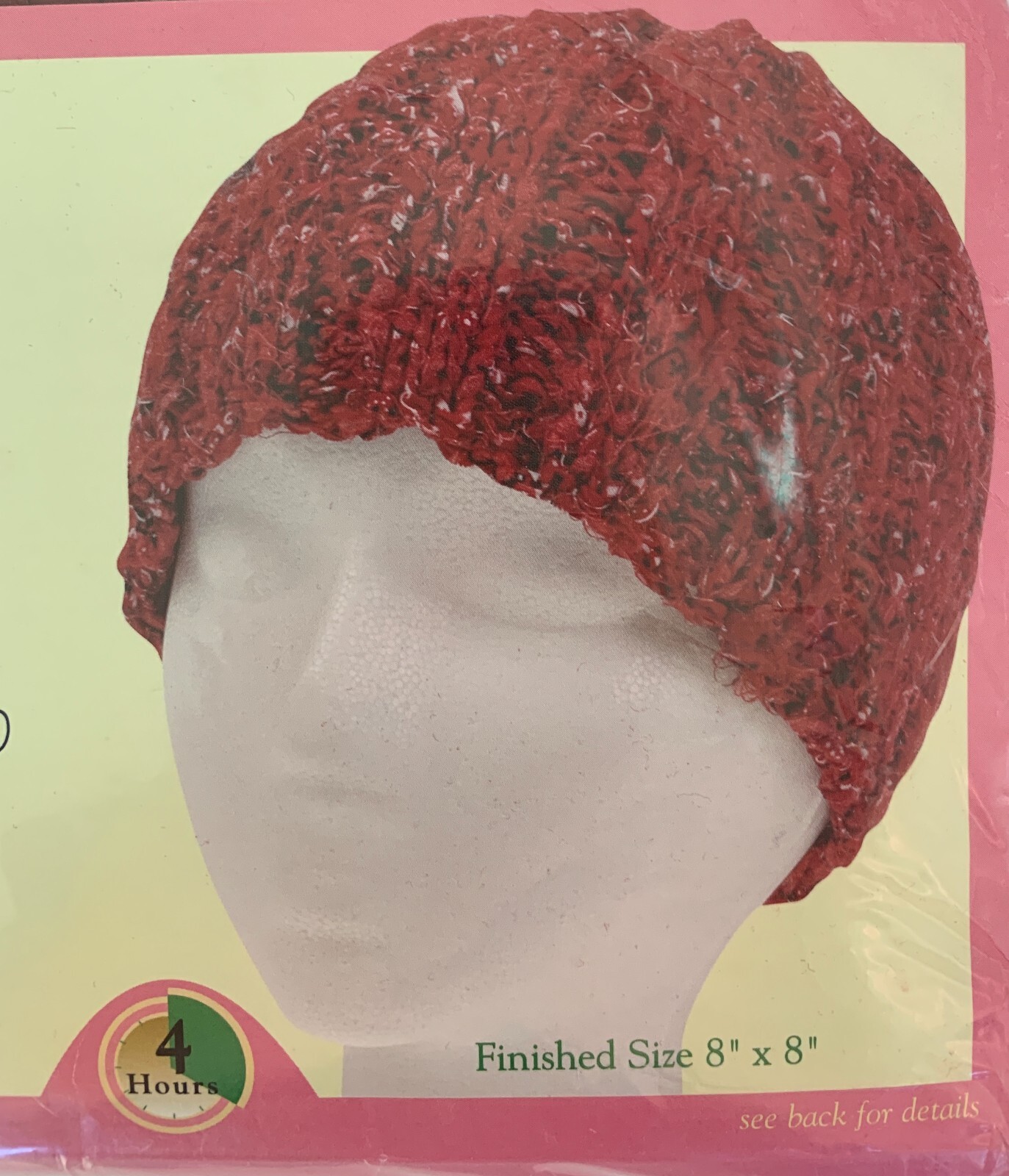 Cranston Fabri-Knit Red Cambridge Cap Knitting w/ Fabric Kit 4 Hour Project