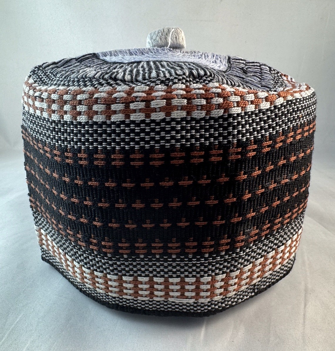 Authentic African Native Made Hausa/Fulani Fila/ Kufi Hat ~ 22-3/4”