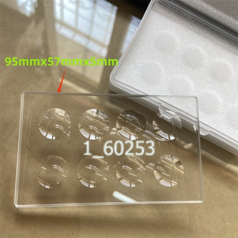 1PC 8Wells 5mm Thickness Circular Concave Cavity Optical Glass Microscope Slides