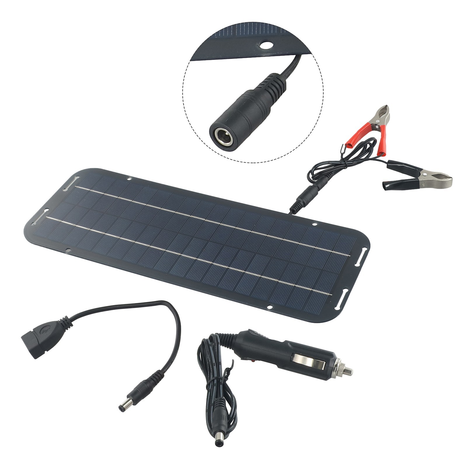 Ample Sunlight 60W Solar Panel Built-in Blocking Diodes No Maintenance Required